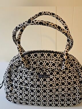 Vera Bradley Black & Ivory Quilted Tote